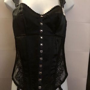 Fredricks of Hollywood corset black size Large